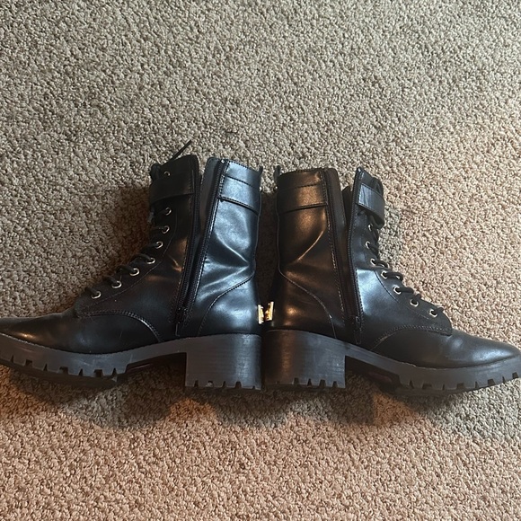 Juicy Couture Black w/ Gold Motorcycle Boots - Picture 5 of 7